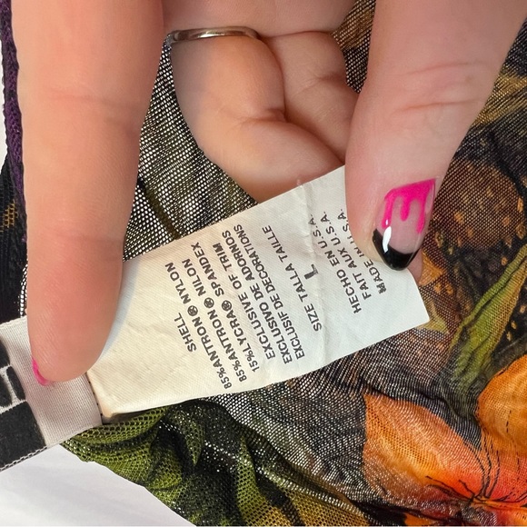 Longitude Vintage Sheer Floral Tank Top, size Large - Picture 3 of 6